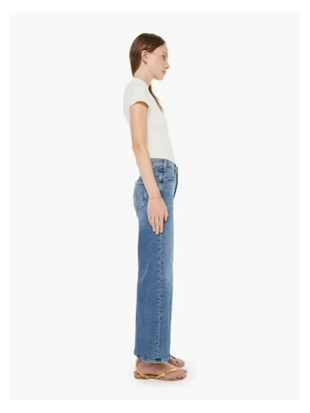 NWT Mother The Hustler Roller Ankle in Slip and Fall Wide Leg Jeans 29 - Picture 2 of 12